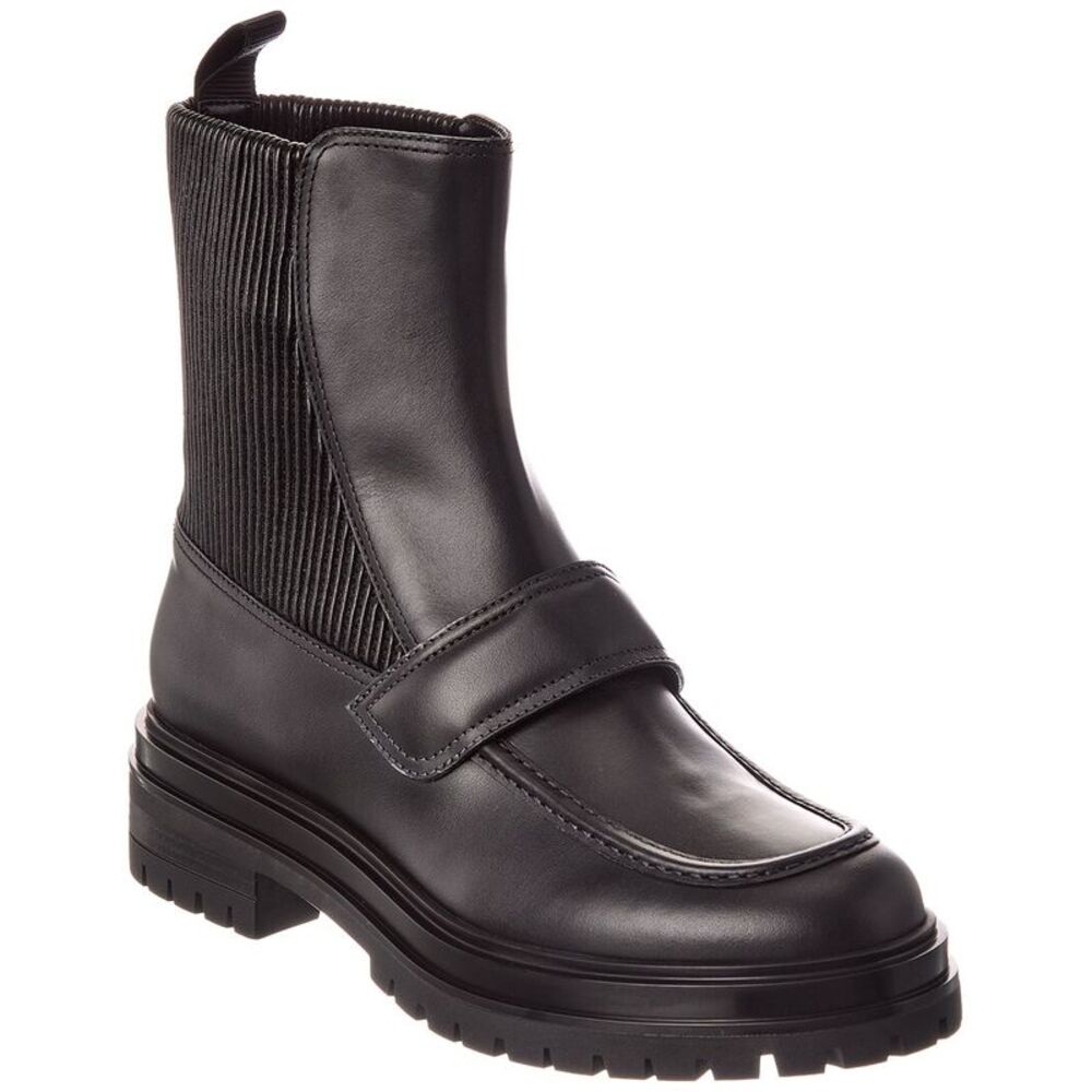 Gianvito Rossi Berck 20 Leather Boot, Black